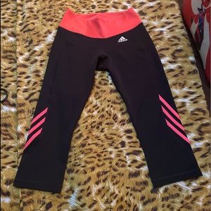 Adidas Design  Climalite 3-Stripes 3/4 Tights